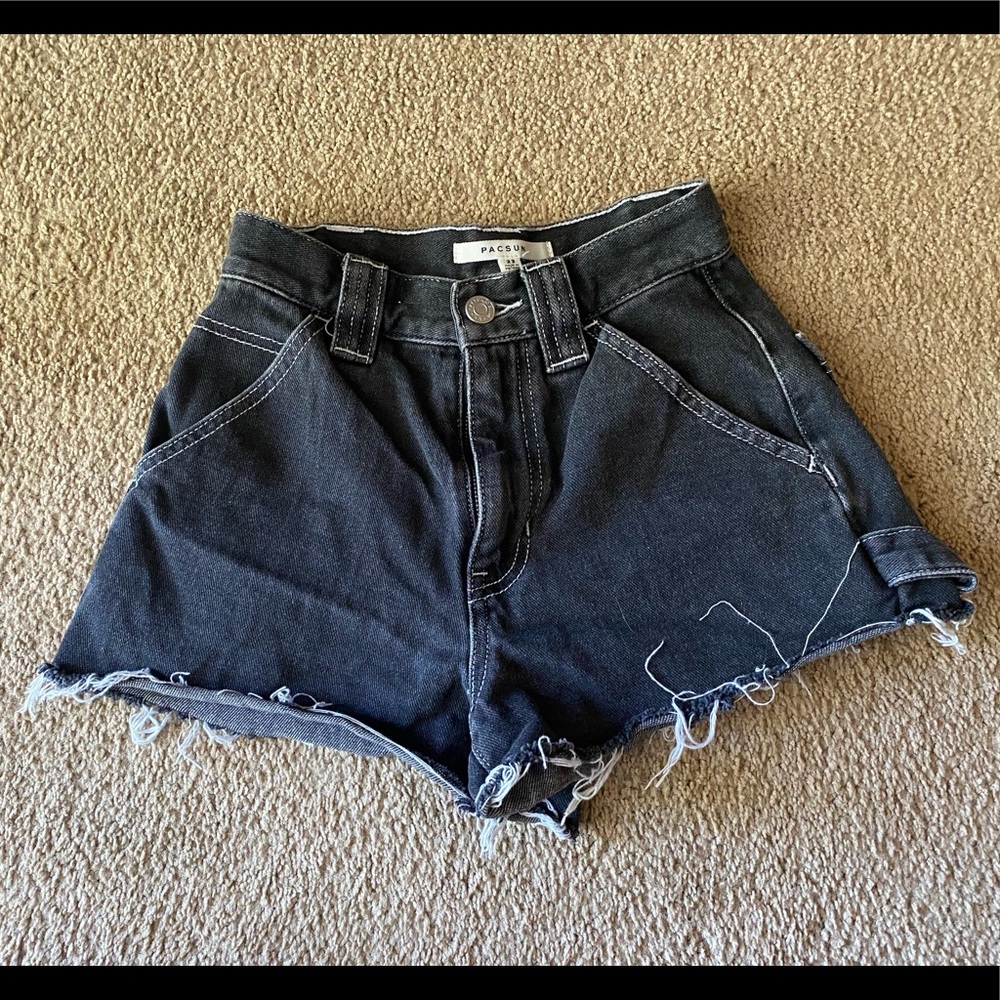 Pacsun Black Carpenter Shorts